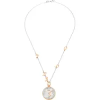 Orphelia Damen 925 Sterling Silber Halskette - Silber/Rosé ZK-7174/1