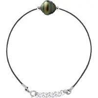 Diadema - Armband Love Bond - Schwarzes Nylon - Tahiti-Perle - Regenbogen