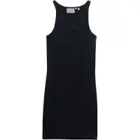 Superdry Embroidered Rib Racer Kurzes ärmelloses Kleid