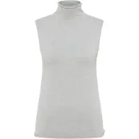 Dreimaster Strick Top Damen Grau Melange