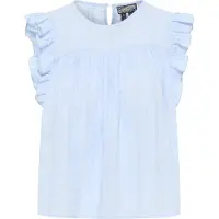 Dreimaster Bluse Damen Hellblau