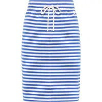 Dreimaster Rock Damen Blau Weiss