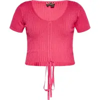 MyMo ROCKS Crop-Top Damen Rosa