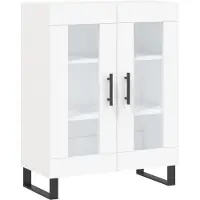 vidaXL Highboard Weiß 69,5x34x180 cm Holzwerkstoff