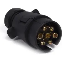 Benson 7-poliger Anhängeradapter Mit Kunststoffstecker Schwarz Schwarz One Size