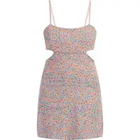 Mymo Minikleid Damen Blau Mehrfarbig