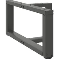 vidaXL Couchtischbeine T-Form 2 Stk. Anthrazit 60x25x(30-31) cm Stahl