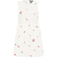 Dreimaster Midikleid Damen Wollweiss Koralle