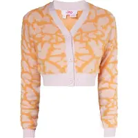 Mymo Strickjacke Damen orange rosa
