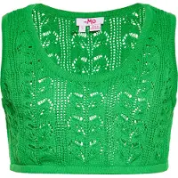 Mymo Crop-Top Damen grün