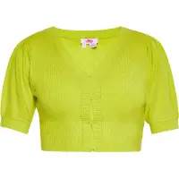 Mymo Strickjacke Damen Limette