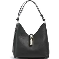 Furla Elegante Schwarze Damenhandtasche mit Schultergurt & Innentaschen