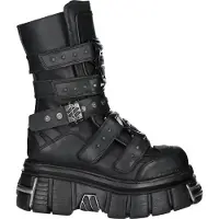 New rock Goth Plateau-Lederstiefel-M-MET422-S1