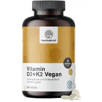 HealthyWorld Vegane Vitamine D3+K2 240 St Tabletten