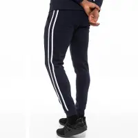 Enzo Marineblaue Herren-Trainingsanzug-Jogger| Designer Menswear