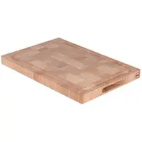 T&G Woodware dickes Schneidebrett Rechteck 42x28 cm aus Gummibaumholz - Braun Rechteck Holz 42x28 cm