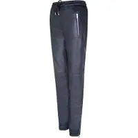 Infinity Leather Damen-Jogginghose aus schwarzem Nappaleder