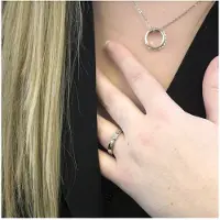 MYC Paris Simplicity Ring - Silber und Kristall