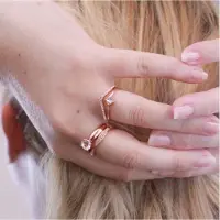 MYC Paris Prestige Ring - Roségold und Kristall