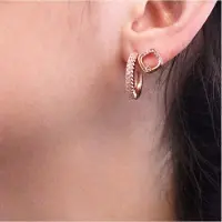 MYC Paris Adelise Ohrringe - Roségold und Kristall