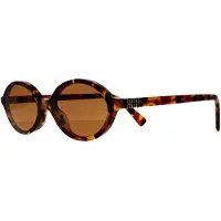 Miu Miu MU 04ZS Damen-Sonnenbrille Vollrand Oval Acetat-Gestell, braun
