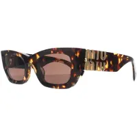 Miu Miu MU09WS Damen-Sonnenbrille Vollrand Eckig Acetat-Gestell, gelb