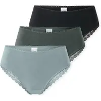 Schiesser Brasilslip "Modern Multipacks" Spitzenbänder, Single-Jersey, Baumwollmischung