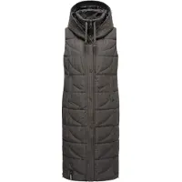 NAVAHOO Damen Steppweste Brezelchen – Lang & Stylisch Warm