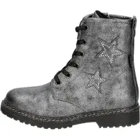 Lico Mädchen Stiefel Sarina Hip Silber wasserdicht Warmfutter Schnürung Reißverschluss Gr. 29