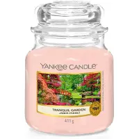 Yankee candle Original Mittlere Glasduftkerze Ruhiger Garten, 411g