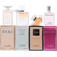 Lancôme 4 PCS SET SET INDIVIDUALLY BOXED IDOLE 0 16 EAU DE PARFUM LA VIE EST BElle 0 135 EAU DE PARFUM TRESOR 0 25 EAU DE PARFUM MIRACLE 0 16 EAU DE PARFUM