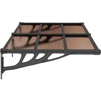 vidaXL Türvordach Schwarz 152,5x90 cm Polycarbonat