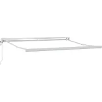 vidaXL Ausziehbare Markise Rot und Weiß 350 x 250 x 165 cm