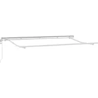 vidaXL Markisenrahmen Weiß 4 x 2 m Metall