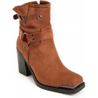 Montevita Stiefelette mit Absatz, Stadtbraun