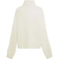 Mymo Pullover Damen Wollweiß
