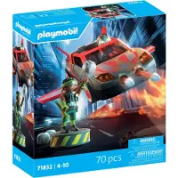 Playmobil Held Mit Fahrzeug-konstruktionsspiel