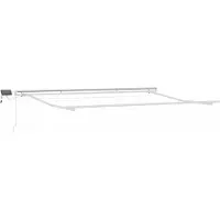 vidaXL Ausziehbare Markise Orange und Braun 400 x 300 cm
