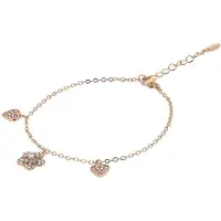Faina Women Chain Link Bracelet With Charms in Rose Gold | Gr.: onesize