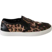 Dolce&Gabbana Leder Leopard #dgfamily Slipper Schuhe