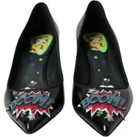 Dolce&Gabbana Lackleder-Pumps mit verzierten Absätzen
