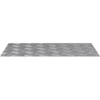 vidaXL Treppe Tritt Rechtwinklig 4 pcs Silber 70 x 40 cm Aluminium
