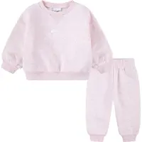 Nike Kids Essential Fleece Crew Langarm-set Rosa 18 Months Jungen,Mädchen Rosa 18 Months