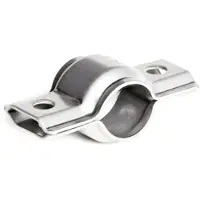 SchellenDirekt Zweiteilige Edelstahl Rohrschelle Typ 3540 V2A profiliert / (Klemmbereich) 17 - 20 mm
