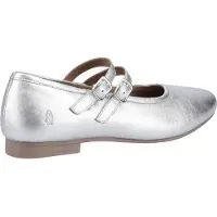Hush puppies Nancy Mary Jane Leder Damen Silber Ballerinas