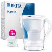 Brita Marella, Pitcher-Wasserfilter, 1,4 l, Transparent, Weiß
