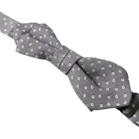 Dolce&Gabbana Grau Seiden-Schleife