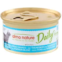 Almo Nature Daily Mousse mit Thunfisch und Weissfisch Katzen-Nassfutter (85 g)