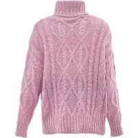 Mymo Rollkragenpullover Damen rosa rosa