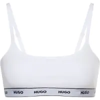 HUGO für Damen. 50545691 2er-Set Logo-BHs weiß, schwarz (L), Heimtextilien, Baumwolle